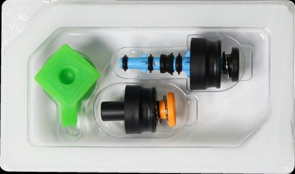 Einmmal-Endoskopieventil-Set, JAZZ, für Fujifilm (ab G7-Serie). Luft-/Wasserventil, Absaugventil und Biopsieventil FROG Rezeptbestellung:Nein