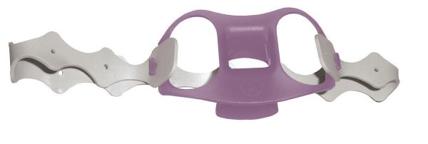 PREMIUN-Beißring mit Zungendruckplatte für Erwachsene, selbsthaltend, violett