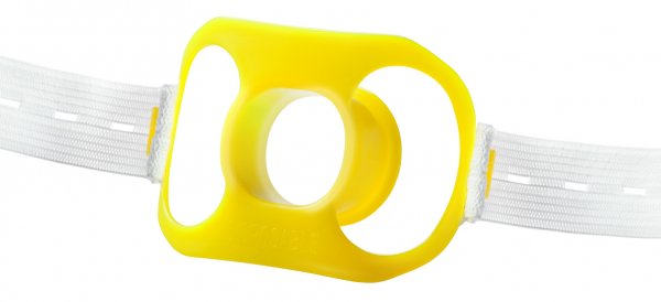 Beißring für Erwachsene, mit Textil Halteband, Mundöffnung Ø:  27mm x 23mm