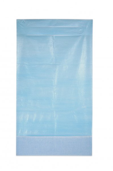 Gastrolätzchen PE blau 64 cm x 37 cm Krümeltasche Karton